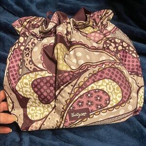 Thirty-One Paisley Thermal Lunch Bag - Purple and Cream